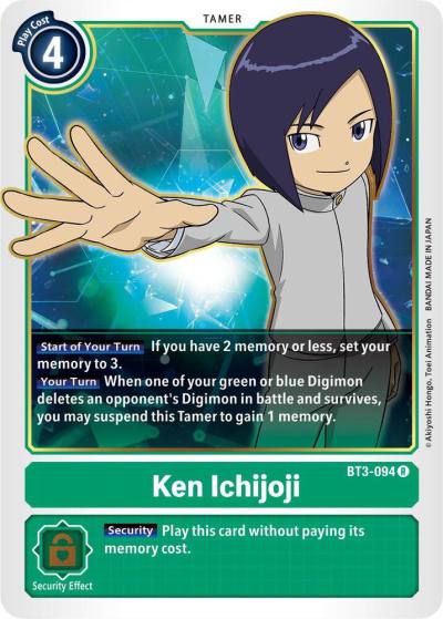 Ken Ichijoji BT3-094 R Release Special Booster 1.5 Digimon card