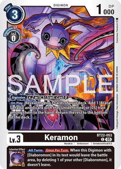 Keramon BT22-053 C Cyber Eden Digimon card