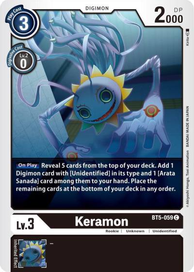 Keramon BT5-059 C Battle of Omni Digimon card