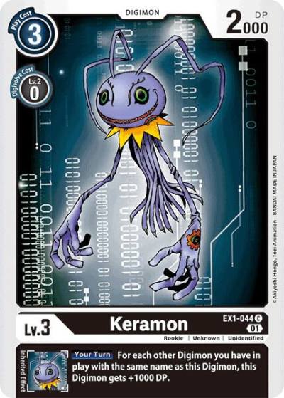 Keramon EX1-044 C Classic Collection Digimon card