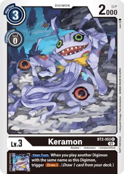 Keramon Tamer Party Vol 3 Promo BT2-053 R Release Special Booster 1.0 Digimon card