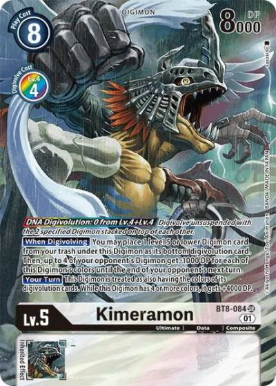 Kimeramon Alternate Art BT8-084 SR New Awakening Digimon card