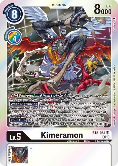 Kimeramon BT8-084 SR New Awakening Digimon card