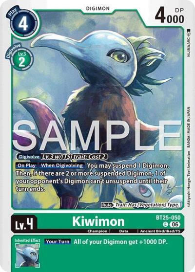 Kiwimon BT25-050 C Dual Revolution Digimon card