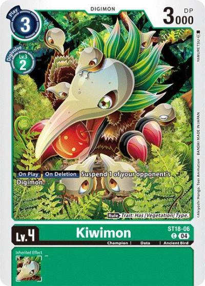 Kiwimon ST18-06 C Starter Deck 18: Guardian Vortex Digimon card