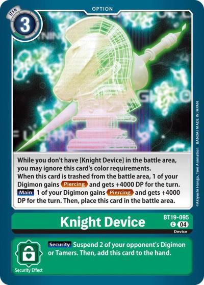 Knight Device BT19-095 C Release Special Booster 2.5 Digimon card