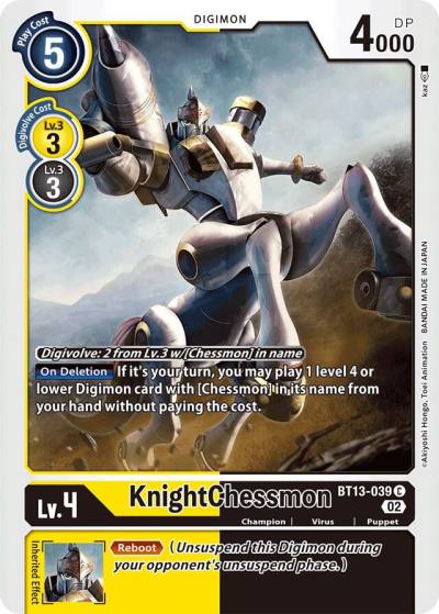 KnightChessmon BT13-039 C Versus Royal Knights Digimon card