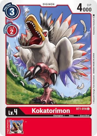 Kokatorimon BT1-014 C Release Special Booster 1.0 Digimon card
