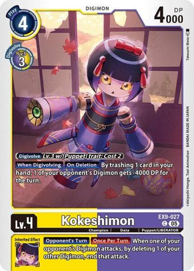 Kokeshimon EX9-027 C Versus Monsters Digimon card