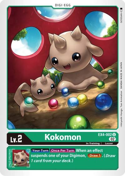 Kokomon EX4-002 U Alternative Being Booster Digimon card