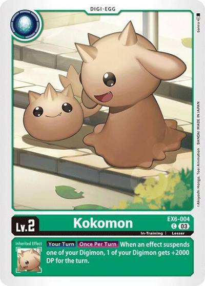 Kokomon EX6-004 C Infernal Ascension Digimon card