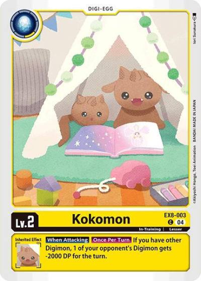 Kokomon EX8-003 C Chain of Liberation Digimon card
