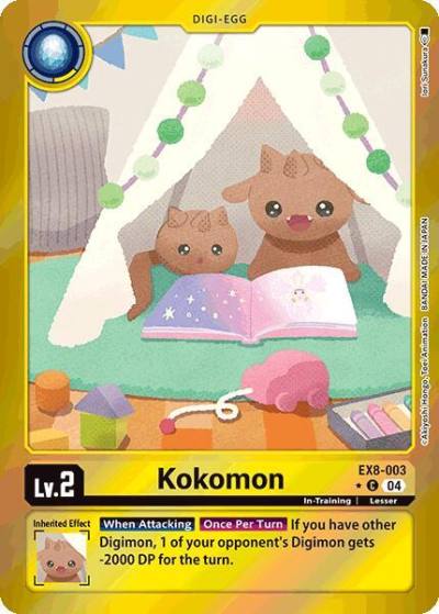 Kokomon Limited Foil EX8-003 C Chain of Liberation Digimon card