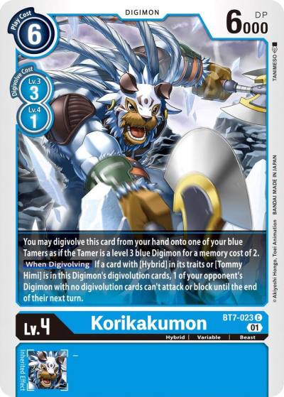 Korikakumon BT7-023 C Next Adventure Digimon card