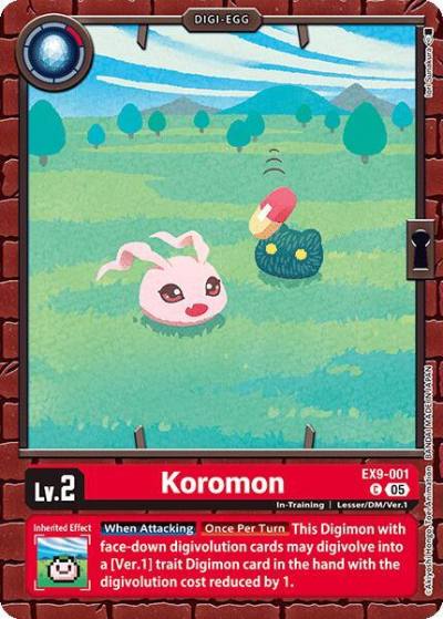 Koromon EX9-001 C Versus Monsters Digimon card