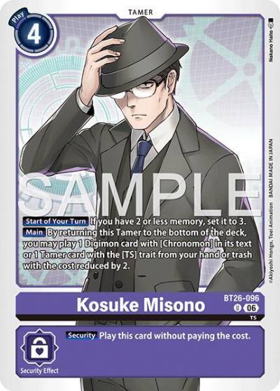 Kosuke Misono BT26-096 U Timeless Bonds Digimon card