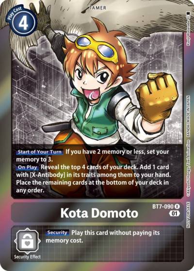 Kota Domoto Event Pack 4 BT7-090 R Next Adventure Digimon card