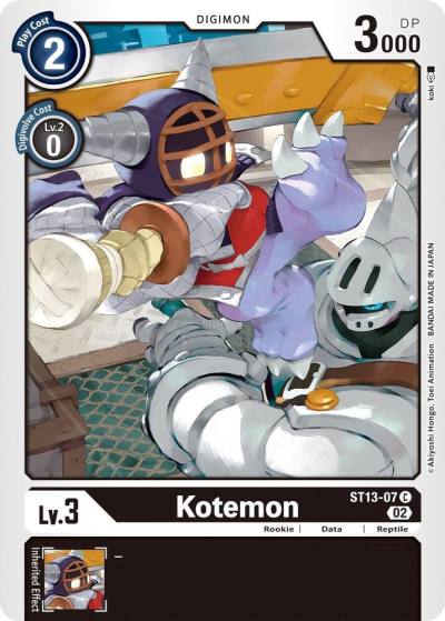 Kotemon ST13-07 C Starter Deck 13: Ragnaloardmon Digimon card