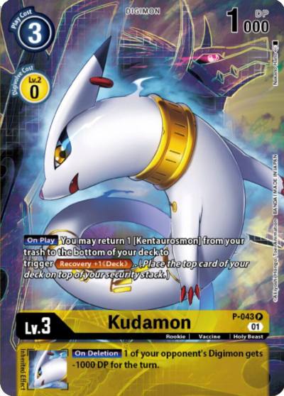 Kudamon Digimon Royal Knights Card Set P-043 P Digimon Promotion Cards Digimon card
