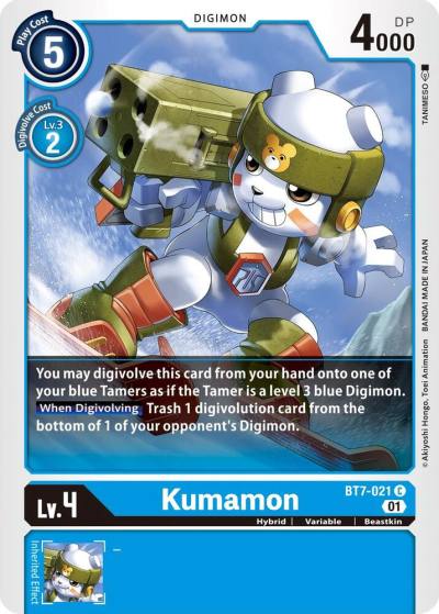 Kumamon BT7-021 C Next Adventure Digimon card