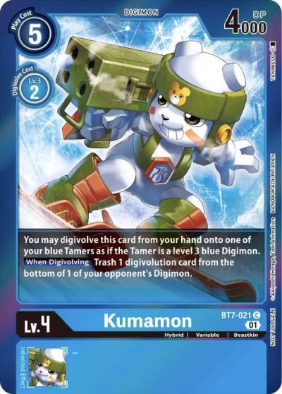 Kumamon Event Pack 3 BT7-021 C Next Adventure Digimon card
