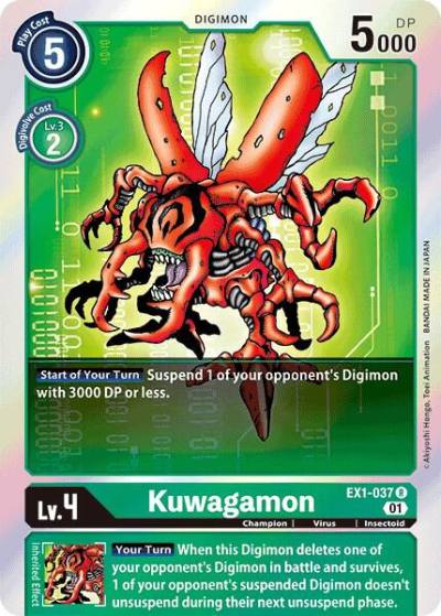 Kuwagamon EX1-037 R Classic Collection Digimon card