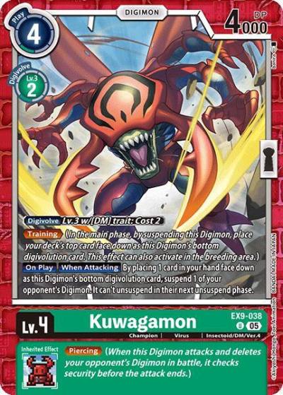 Kuwagamon EX9-038 U Versus Monsters Digimon card