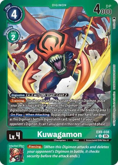 Kuwagamon Limited Foil EX9-038 U Versus Monsters Digimon card