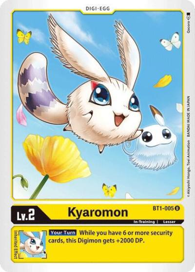 Kyaromon BT1-005 U Release Special Booster 1.0 Digimon card