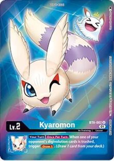 Kyaromon Box Topper BT6-002 U Double Diamond Digimon card
