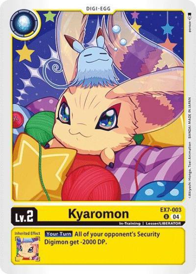 Kyaromon EX7-003 U Digimon LIBERATOR Digimon card