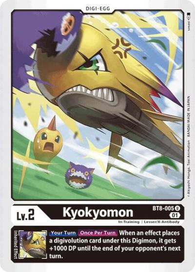 Kyokyomon BT8-005 U New Awakening Digimon card