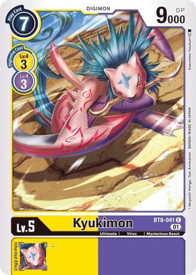 Kyukimon BT8-041 C New Awakening Digimon card