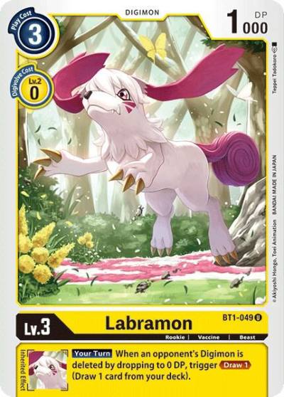 Labramon BT1-049 U Release Special Booster 1.0 Digimon card
