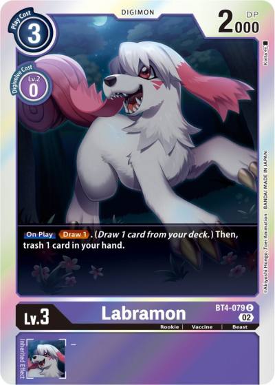 Labramon Resurgence Booster Reprint BT4-079 C Resurgence Booster Digimon card