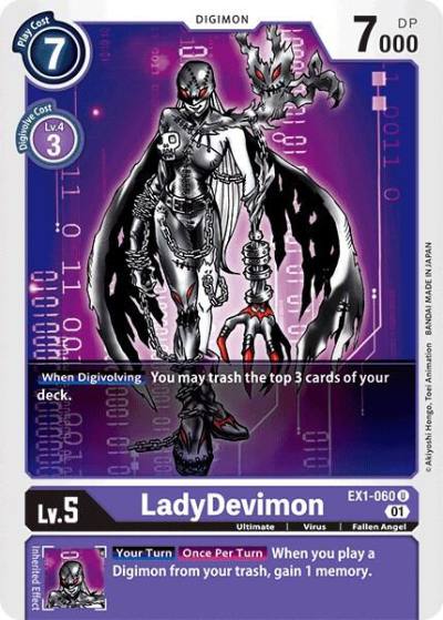LadyDevimon EX1-060 U Classic Collection Digimon card