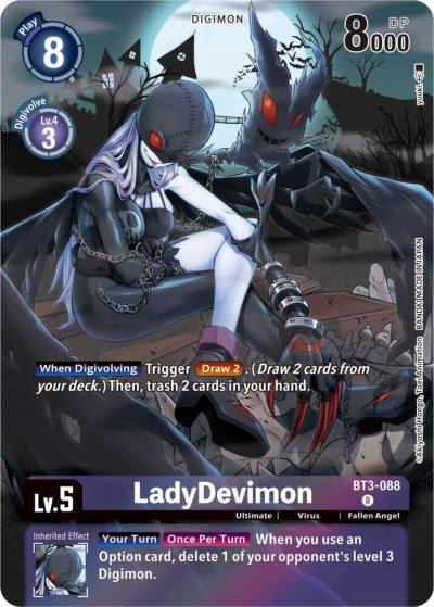 LadyDevimon Gift Box 2023 BT3-088 R Release Special Booster 1.0 Digimon card
