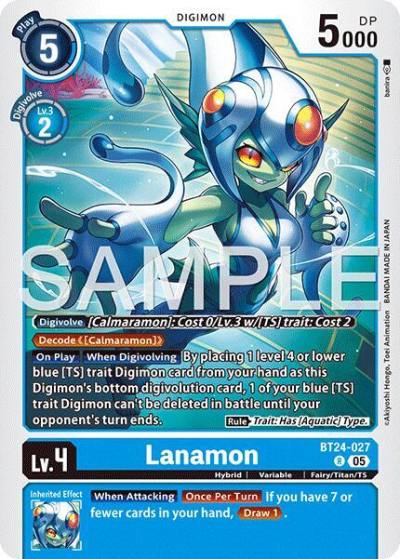 Lanamon BT24-027 R Time Stranger Digimon card