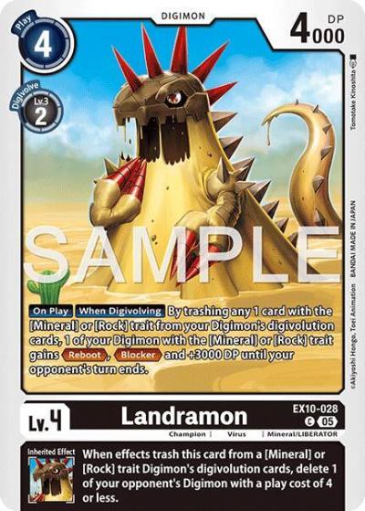 Landramon EX10-028 C Sinister Order Digimon card