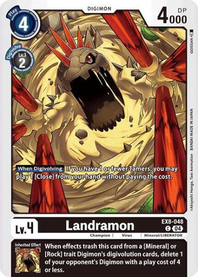 Landramon EX8-048 C Chain of Liberation Digimon card