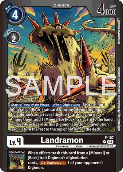 Landramon P-167 P Limited Card Pack -Billion Bullet- Digimon card
