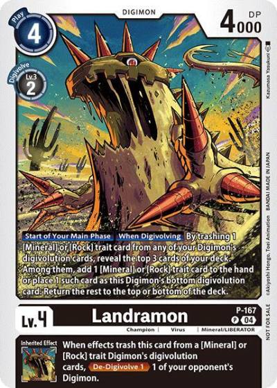 Landramon Store Tournament 2025 Vol1 Participation Pack P-167 P Digimon Promotion Cards Digimon card