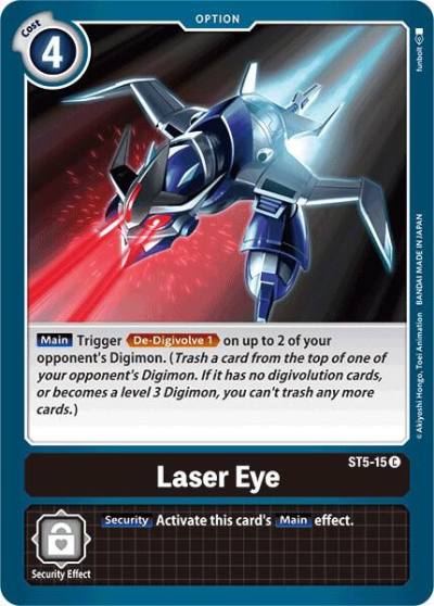Laser Eye ST5-15 C Starter Deck 05: Machine Black Digimon card
