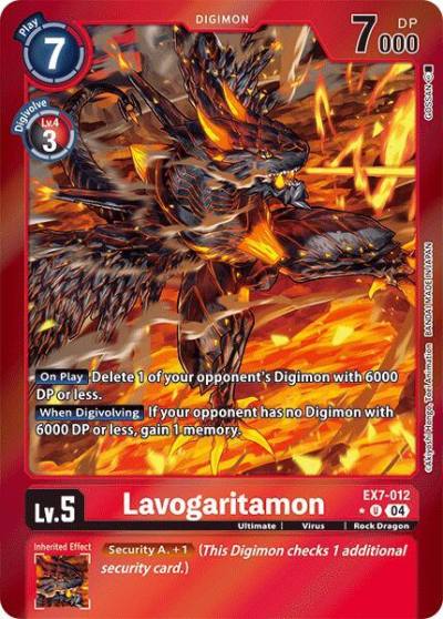 Lavogaritamon Foil EX7-012 U Digimon LIBERATOR Digimon card