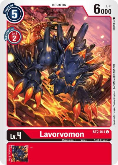 Lavorvomon BT2-014 C Release Special Booster 1.5 Digimon card