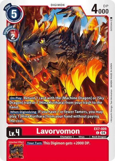 Lavorvomon EX7-009 C Digimon LIBERATOR Digimon card