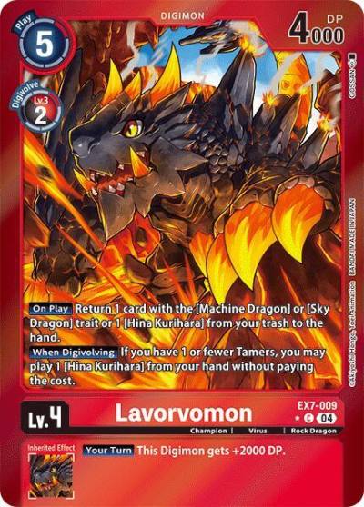 Lavorvomon Foil EX7-009 C Digimon LIBERATOR Digimon card