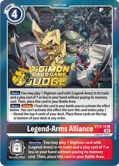 Legend Arms Alliance Judge Pack 3 ST13-16 C Starter Deck 13: Ragnaloardmon Digimon card