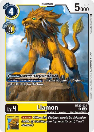 Liamon BT20-031 C Release Special Booster 2.5 Digimon card