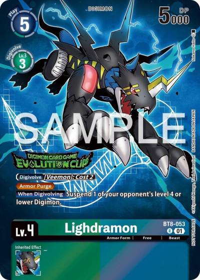 Lighdramon 2024 Evolution Cup BT8-053 R New Awakening Digimon card